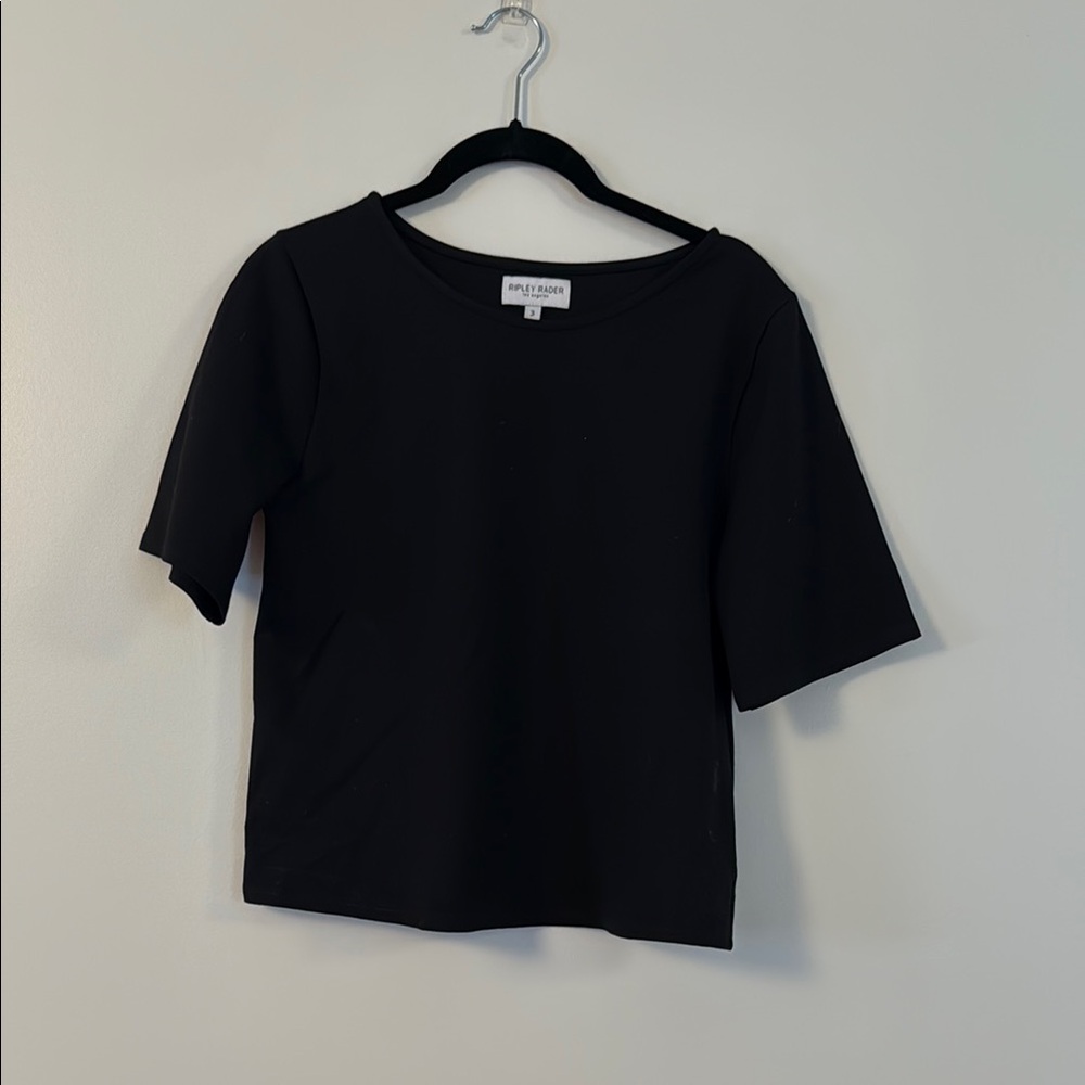 Black Fitted Short Sleeve Tee
